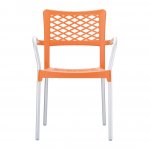 Plastic chair Bella, orange