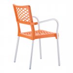 Plastic chair Bella, orange
