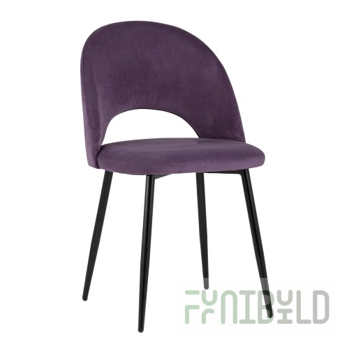 Chair Sophie velour, purple