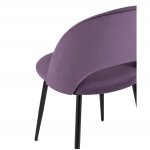 Chair Sophie velour, purple