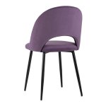 Chair Sophie velour, purple