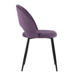 Chair Sophie velour, purple