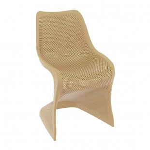 Plastic chair Bloom, beige
