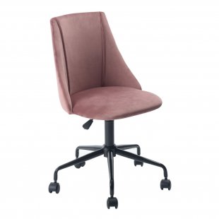 Office chair Siana velour pink
