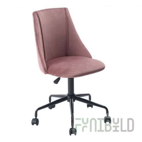 Office chair Siana velour pink