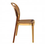 Chair transparent Siesta Contract amber