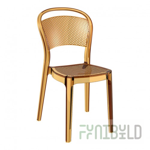 Chair transparent Siesta Contract amber