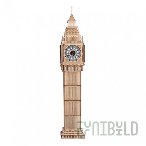 Wooden clock with illumination Big Ben