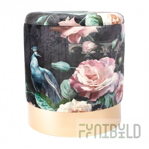 Pouf with lid Rakeland