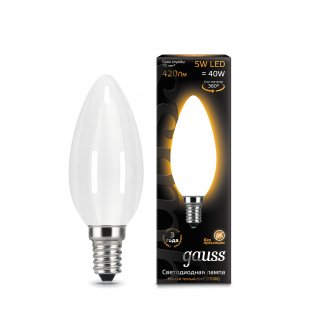 Lamp (LED) LED Gauss 5W 2700K Filament Candle