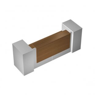 Reception desk Profiquadro straight with 2 pedestals