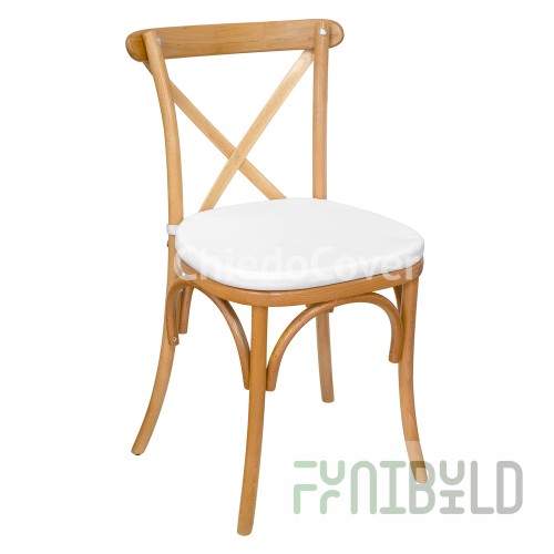 Cushion 01 for chair Crossback, 3cm, white