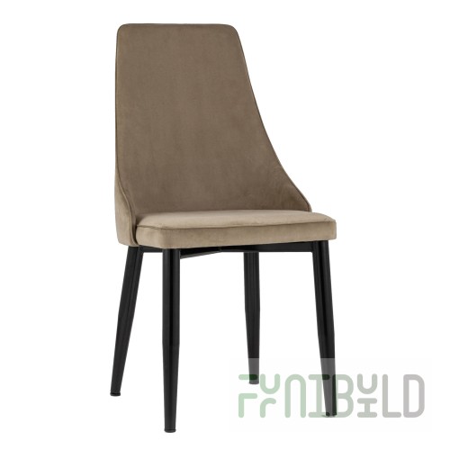 Chair Largo velour cappuccino
