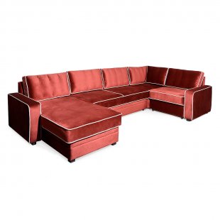 Buckler light sofa, edging, corner sector with ottoman