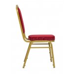 Chair Hit 25mm - gold, red matting Chair Hit 25mm - gold, red matting