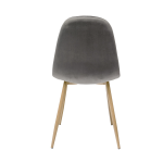 Valencia chair, velvet, charcoal