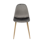Valencia chair, velvet, charcoal