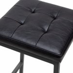 Konsec bar stool, soft, black Konsec bar stool, soft, black