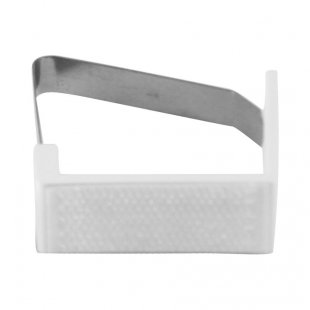 White clip with velcro