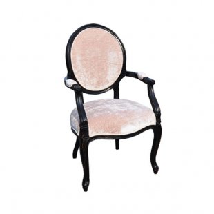 Chair with armrest Noir&Blanc