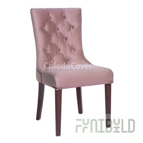 Half armchair Sharry, dusty rose color