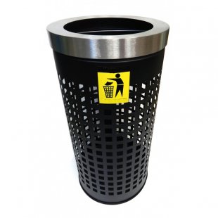 Street trash can Barrel 400