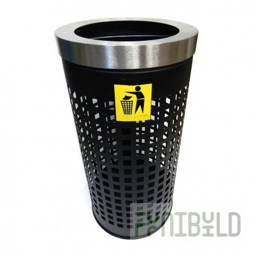 Street trash can Barrel 400