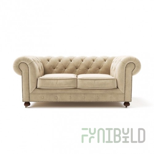 Chesterfield Lux ​​sofa two-seater beige