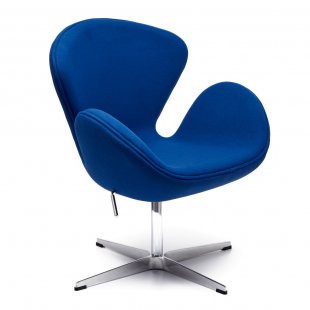 Swan Chair blue cashmere