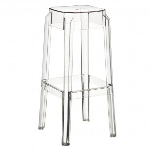 Transparent bar stool Fox 75