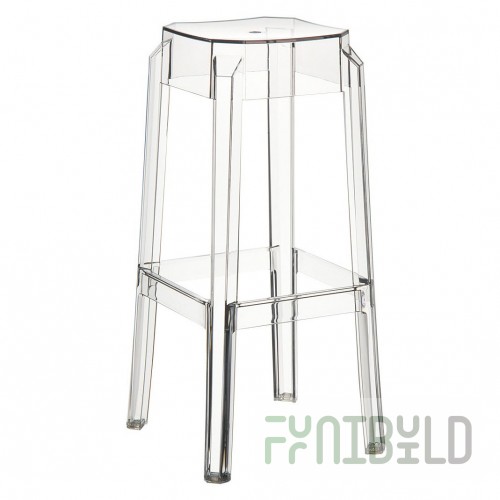 Transparent bar stool Fox 75