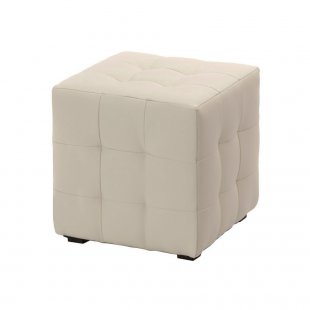 Pouf Ruby white