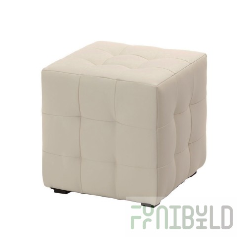 Pouf Ruby white