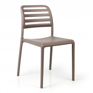 Plastic chair Costa Bistrot, tortora
