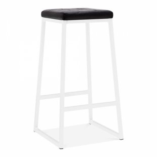 Konsec bar stool, soft, white