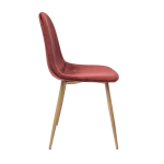 Valencia chair, velvet, burgundy