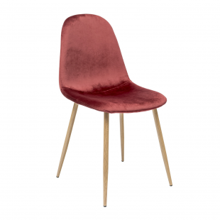 Valencia chair, velvet, burgundy