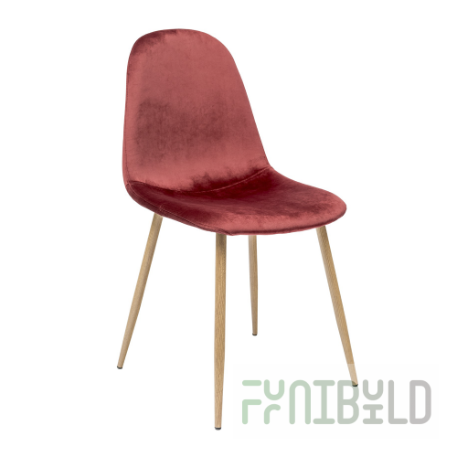 Valencia chair, velvet, burgundy