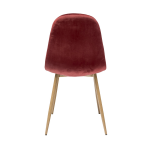 Valencia chair, velvet, burgundy