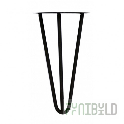 Triple reinforced hairpin leg 30 cm