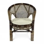 Wicker chair-armchair Pelangi K brown