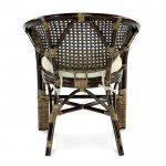Wicker chair-armchair Pelangi K brown