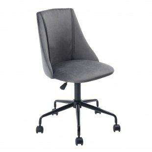 Office chair Siana velour gray