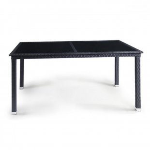 Donard Wicker Table, Black