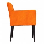 Dandy armchair with English upholstery, orange