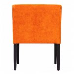 Dandy armchair with English upholstery, orange
