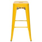 Tolix bar stool Yellow glossy