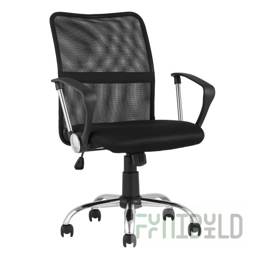 TopChairs Junior office chair, black