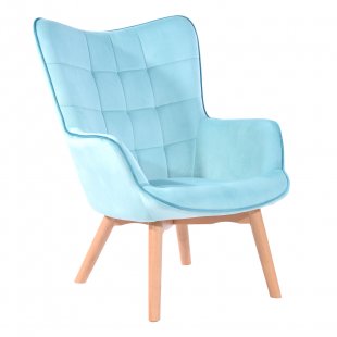 Armchair Mango, velveteen, mint