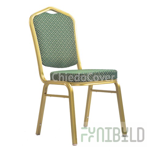 Chair Hit 25mm - gold, green rhombus